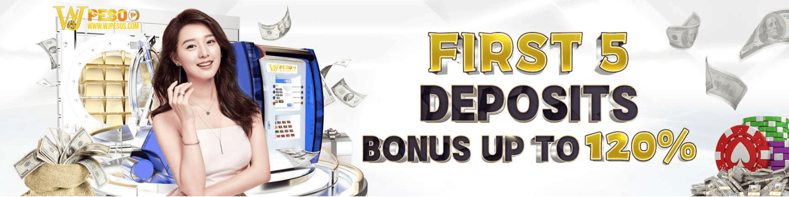 wjpeso first deposit bonus 120%